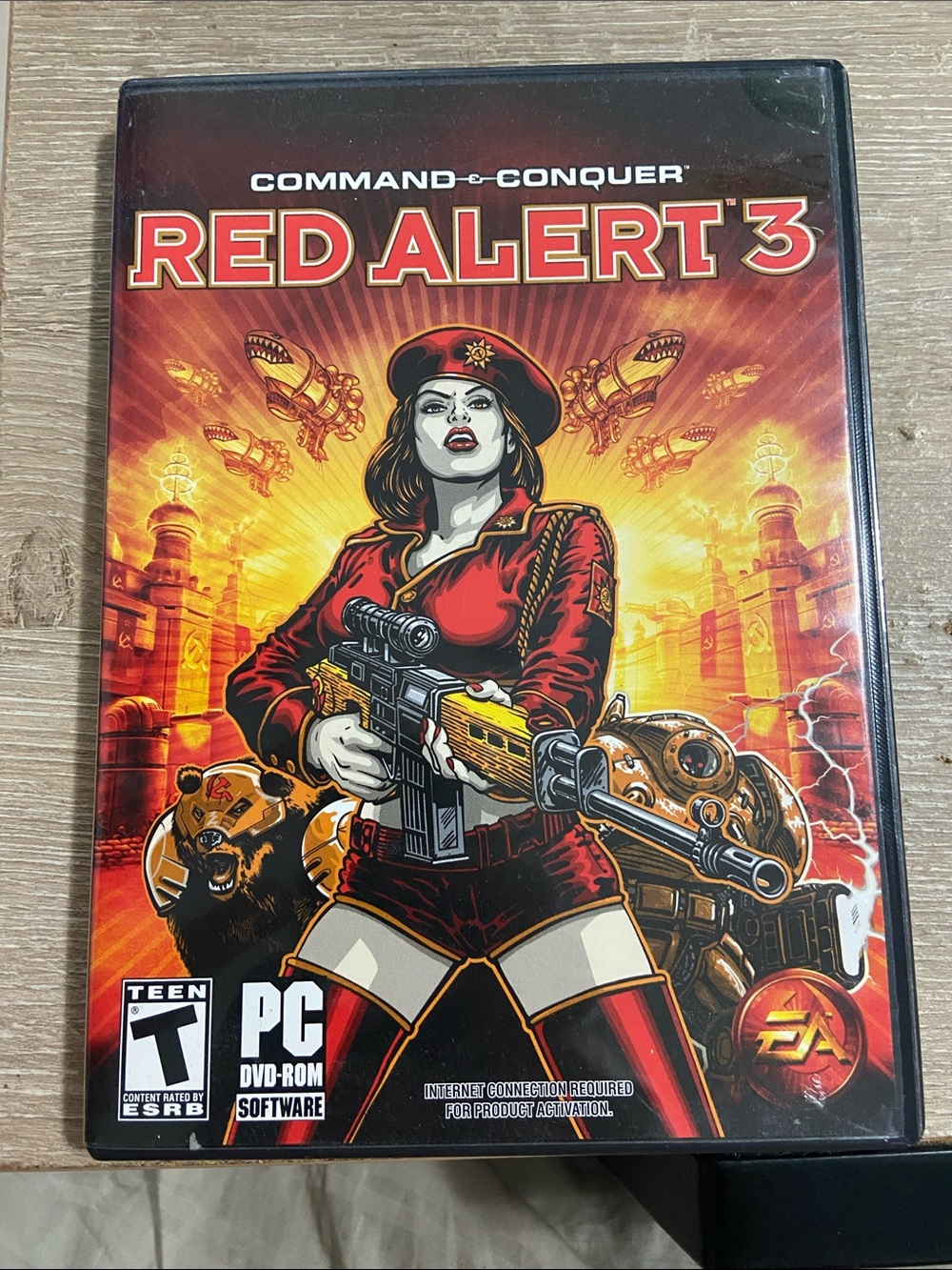 Command & Conquer: Red Alert 3 PC Game Case & Manual Only *No Game Disc*